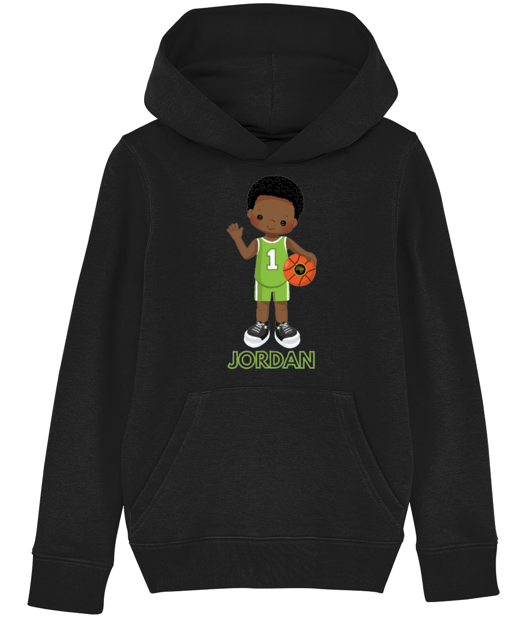 Hoodie | Boy | Basketball Green