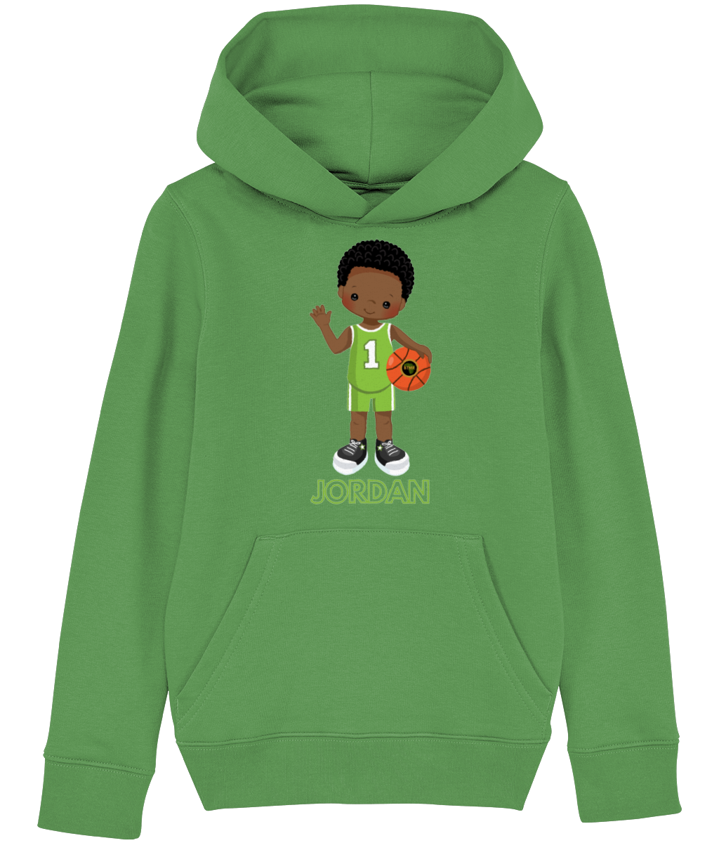 Hoodie | Boy | Basketball Green