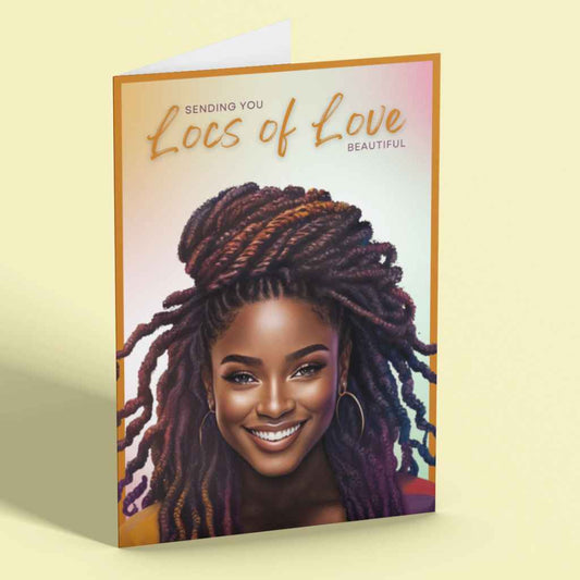 Locs of Love Black Woman Any Occasion Card