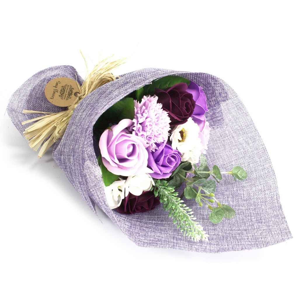 Luxury Soap Flowers | Purple Standing Bouquet