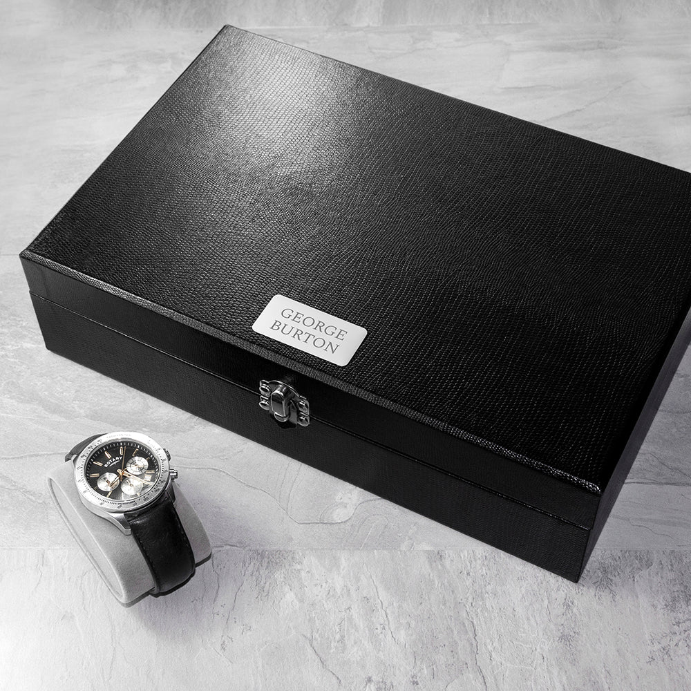 Personalised Watch and Cufflink Box