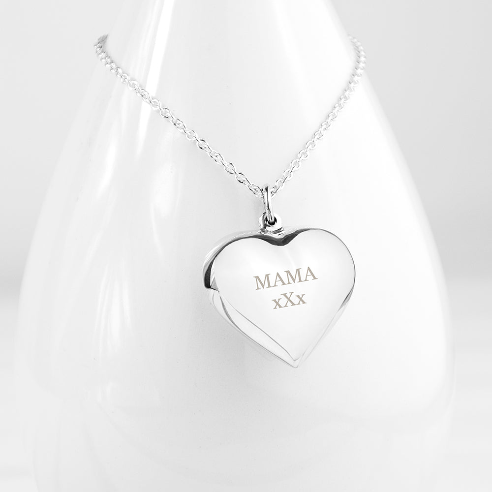 Personalised Cherish Heart Necklace.