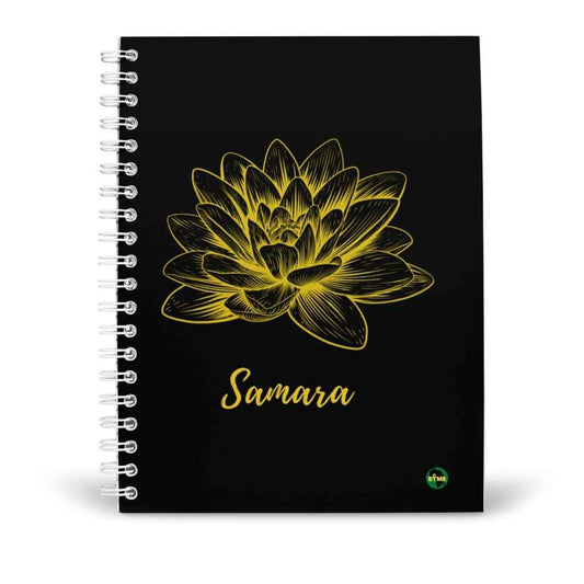 Personalised A5 Lotus Flower Notebook