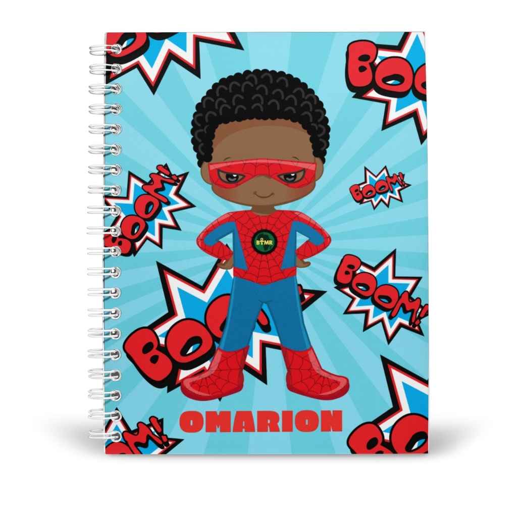 Personalised Spidey Superhero Boom Notebook