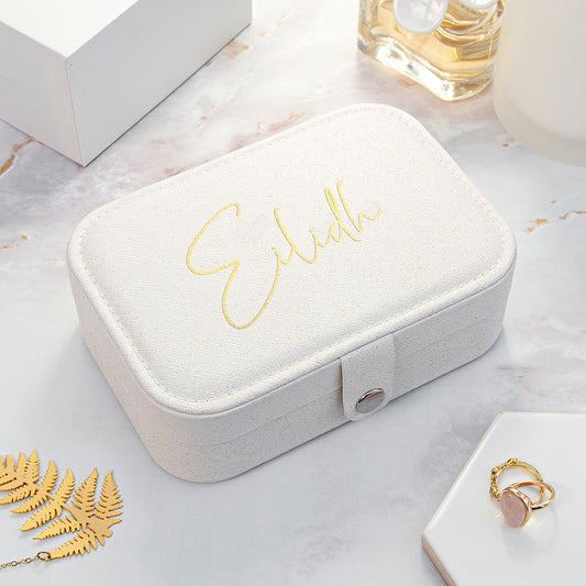 Personalised Jewellery Travel Case | 3 Colours